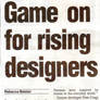 Game on for rising designers