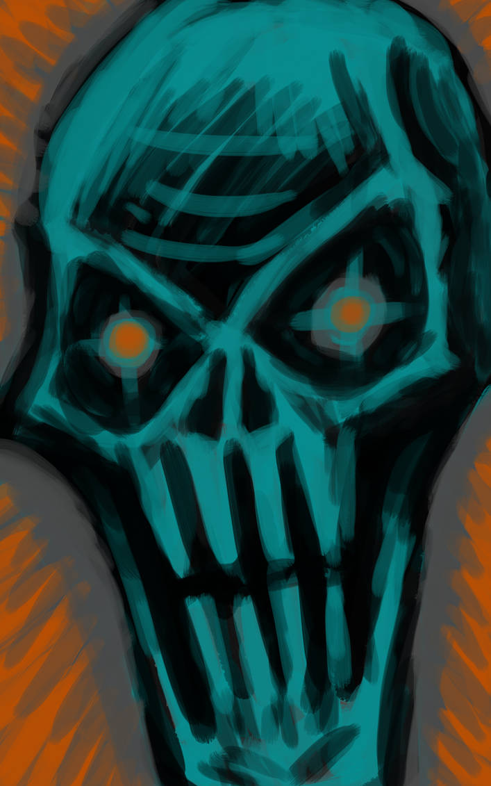 the blue skull by Ferdilicious on DeviantArt