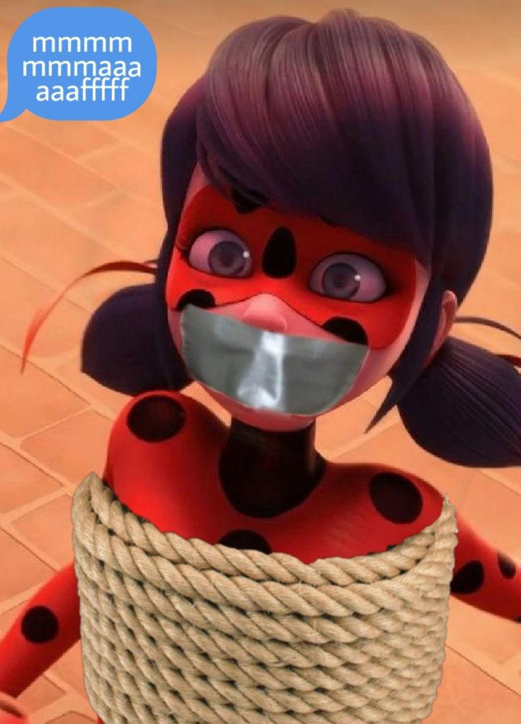 Ladybug Defeted gagged ladybug tape by gaggedlladybug on DeviantArt