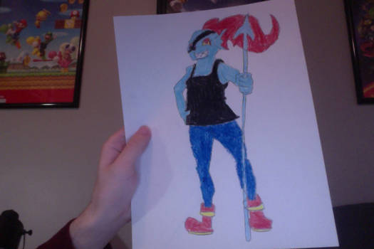 My drawing of Undyne