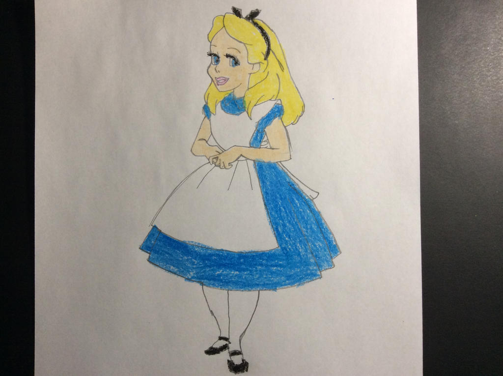 My drawing of Alice (Alice in Wonderland) by SplatCrosser on DeviantArt