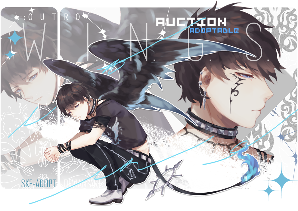 [CLOSED TY] OUTRO : WINGS_black angel by skfuu on DeviantArt