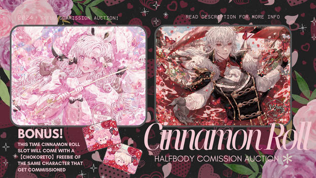 [ CLOSED TY! ] Halfbody Commission Auction!