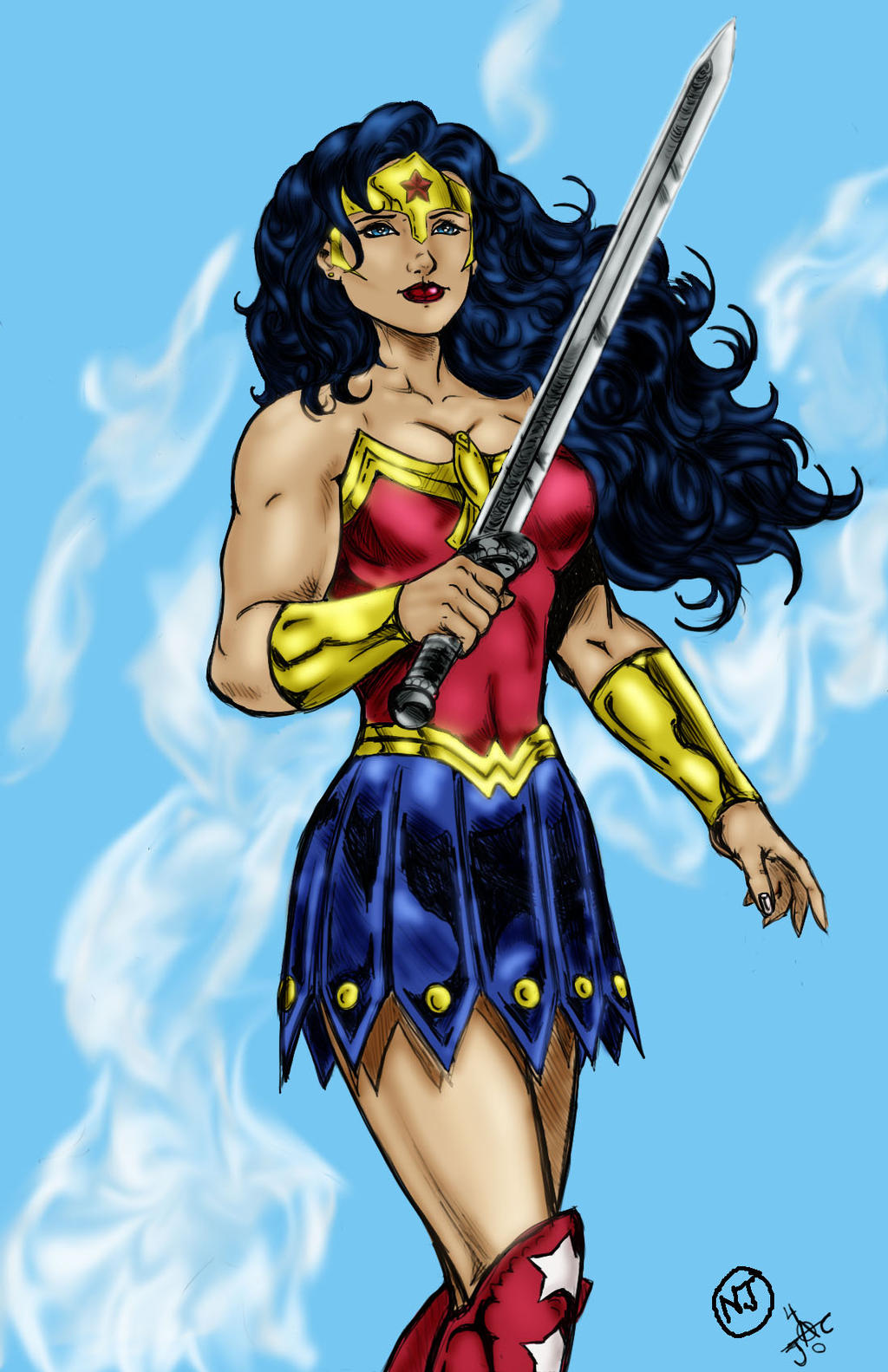 Wonder Woman alt Color by my Wife Nikki