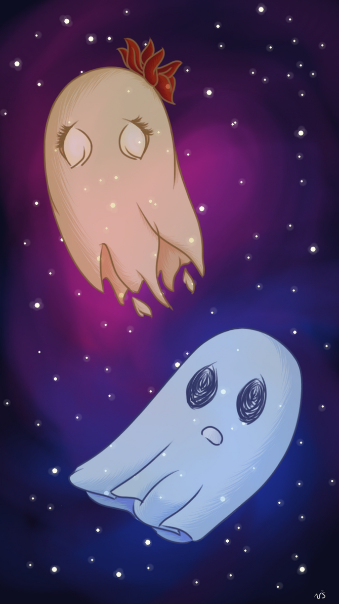 Two sad ghosts by VirShi on DeviantArt