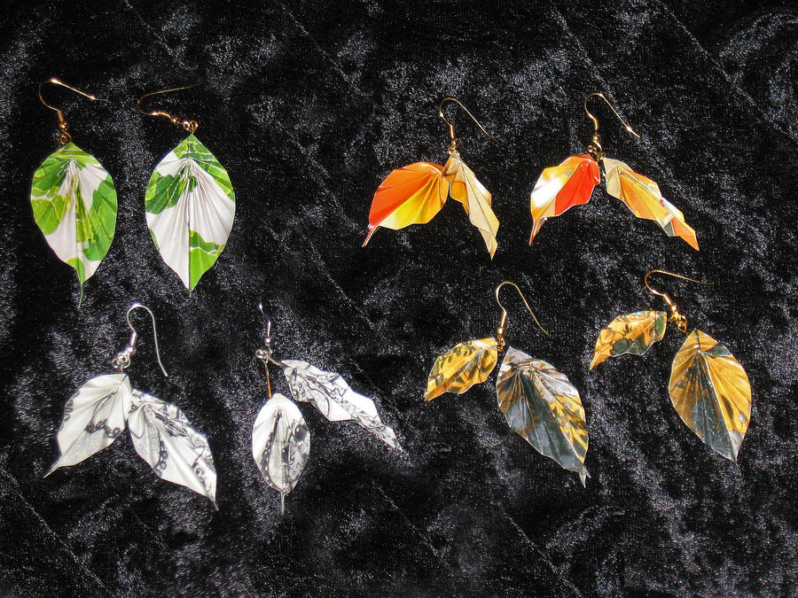 Leaf earrings 1