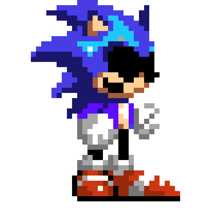 I sprited blacephalon but it's the creepy fun is infinite screen from sonic  CD! : r/PixelArt