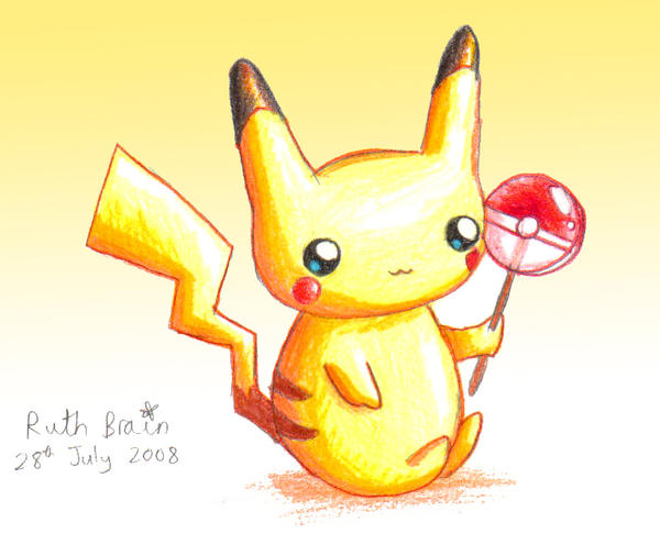 Baby Pikachu with Lollipop