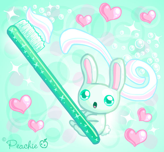 Minty Fresh Rabbit by Princess-Peachie on DeviantArt
