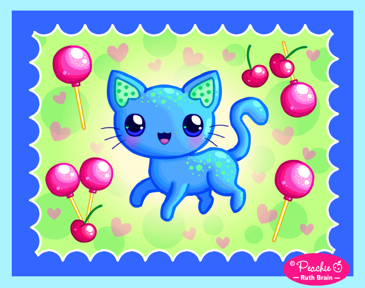 Cherry Lollipop Kitty