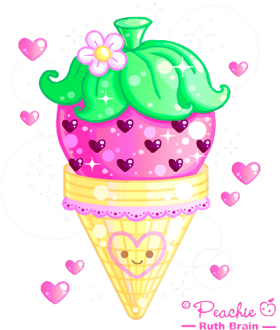 Strawberry Ice-Cream Cone