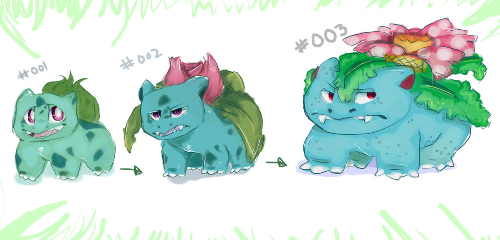 Bulbasaur Digimon The Bulbasaur Evolution Line by GreyCloudArts on DeviantArt