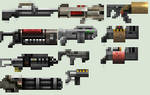 Quake 2 Pixelized weapons
