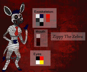 FNAF OC Adoptable - Zippy The Zebra (CLOSED)