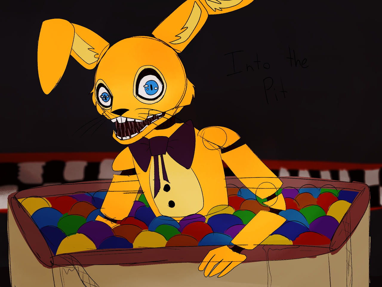 Into the pit by SpringtrapEatsPickle on DeviantArt