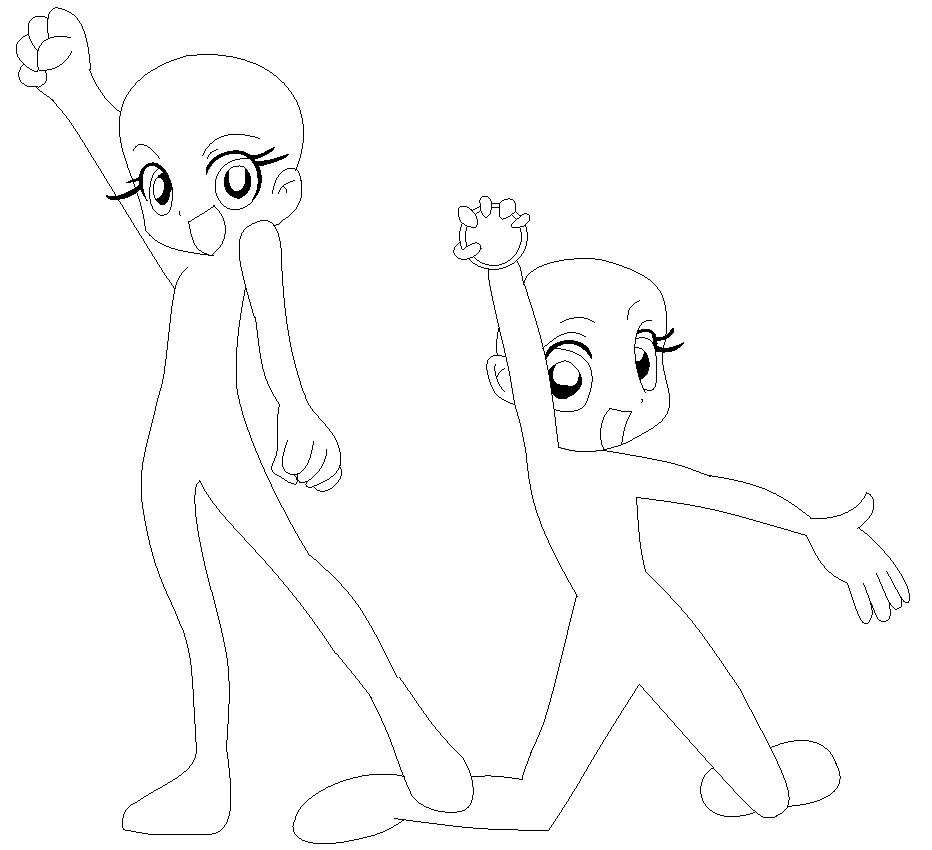 Powerpuff Body Base Powerpuff girls z base by zeus2014xl on DeviantArt