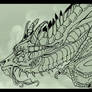 Dragon- 'finished' Lineart