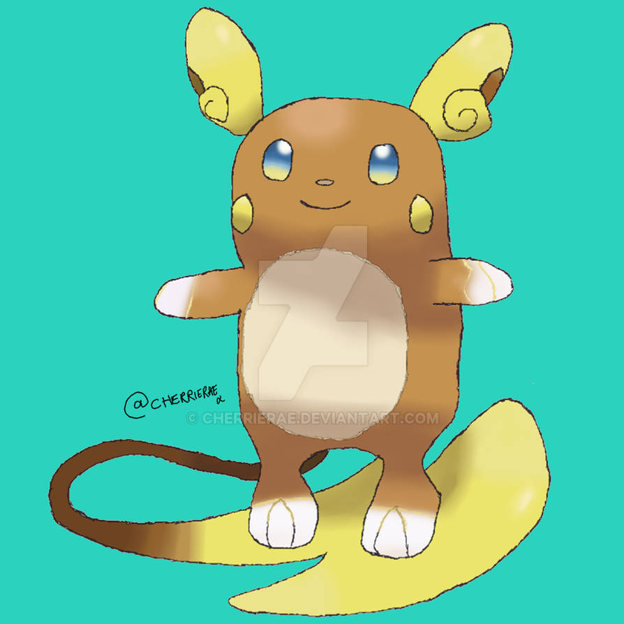 Aloha Ryeahchu Alolan Raichu by Cherrierae on DeviantArt