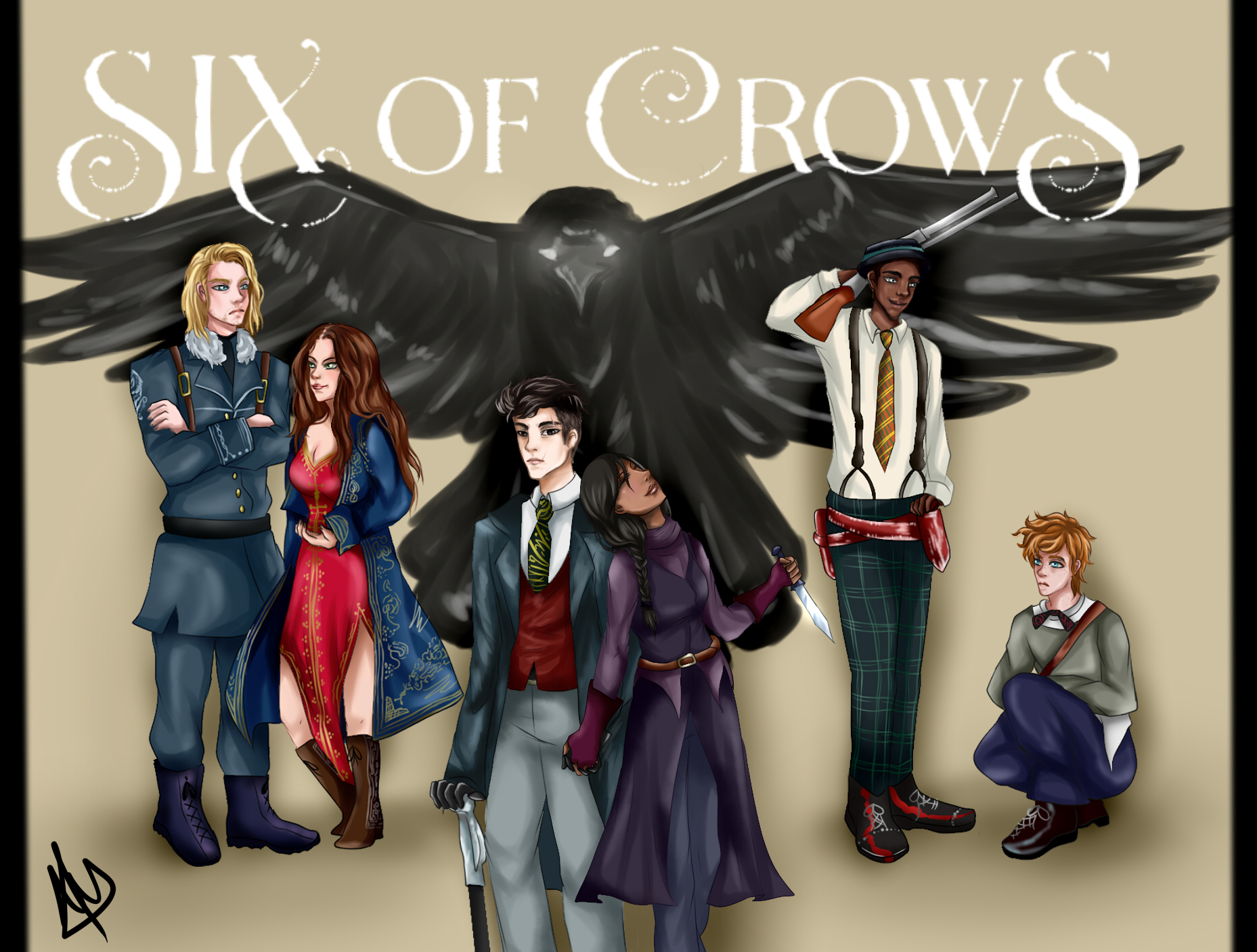 Six of Crows  Seis de cuervos, Personajes, Ilustraciones