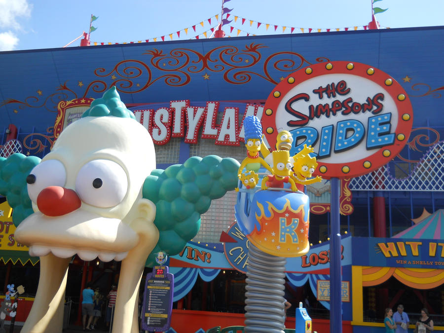 Simpsons Ride Hug The Simpsons ride close up by ToaDJacara on DeviantArt