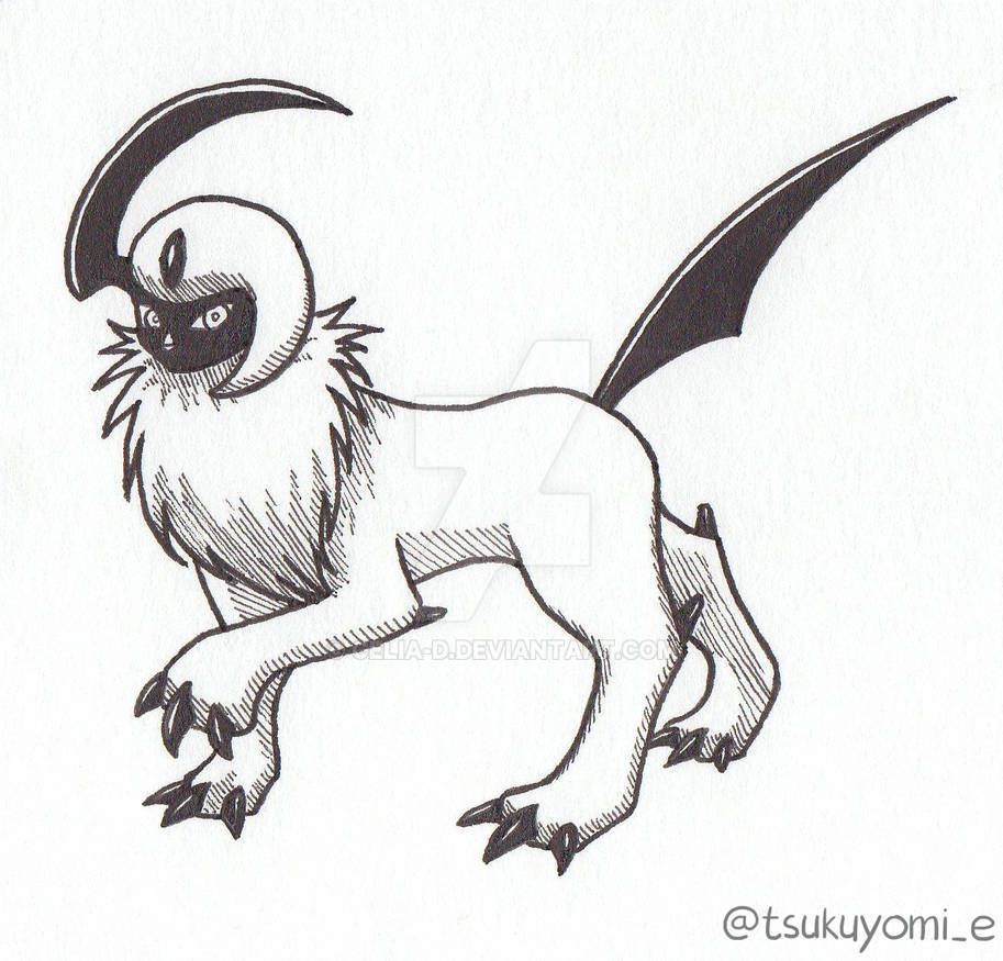 Absol Generation Inktober 2020 - Day 23 - Gen 3 - Absol by Celia-D on DeviantArt