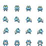 Froakie Overworld Sprites