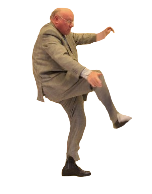 Old Man In A Suit Kicking Cutout By Othienka On Deviantart