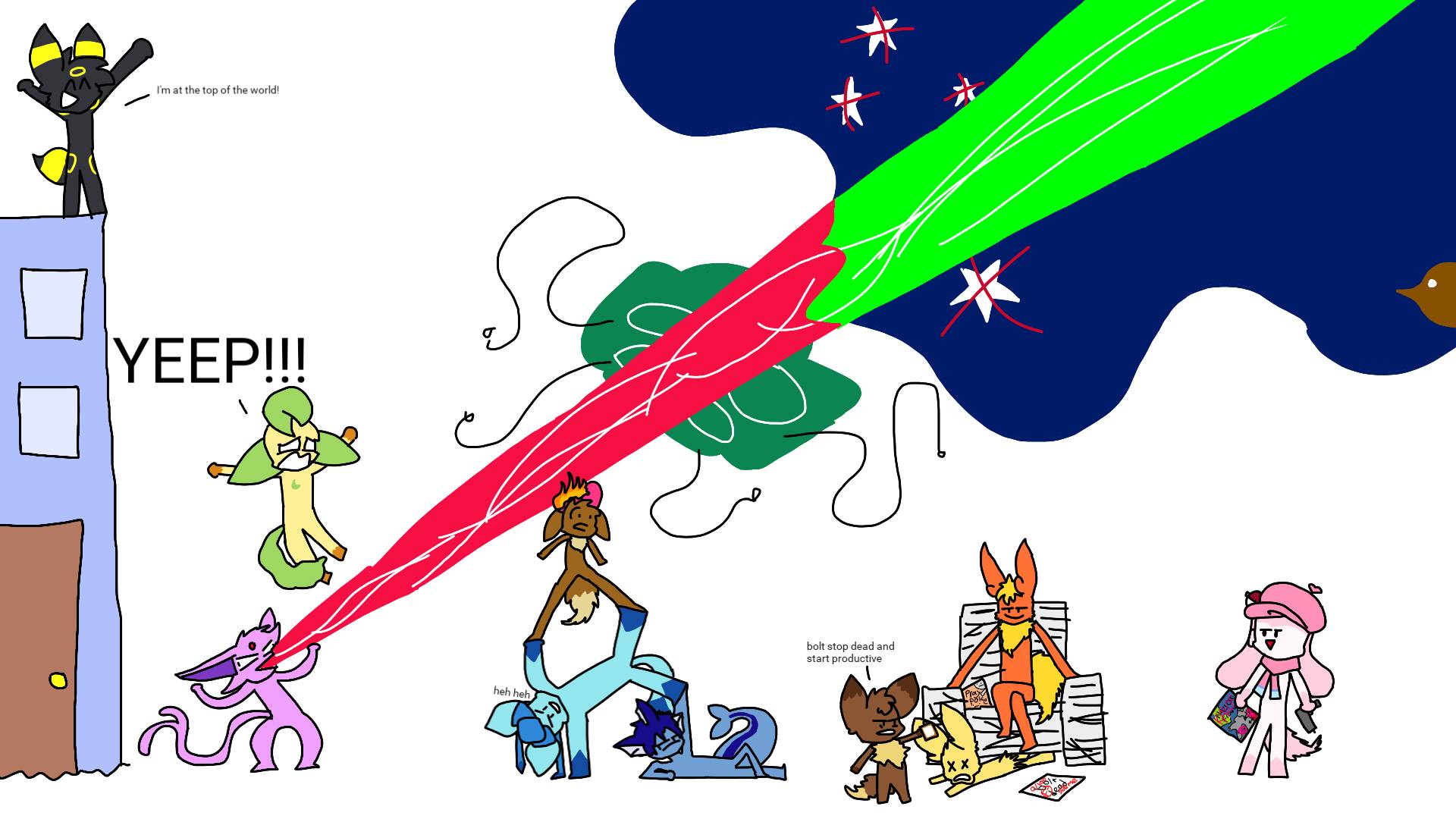 Meet the Eeveelutions (SSEC fanart) by aridception on DeviantArt