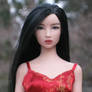 Asian polymer doll face