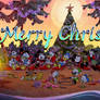 Mickey and Friends, wish you Merry Christmas.