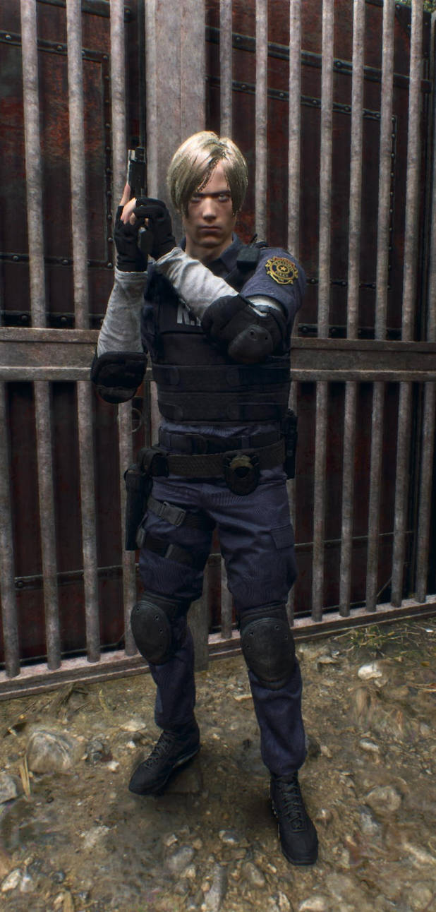 Leon Rpd Pfp Leon S Kennedy wearing his old RPD Outfit by HSomega25 on DeviantArt