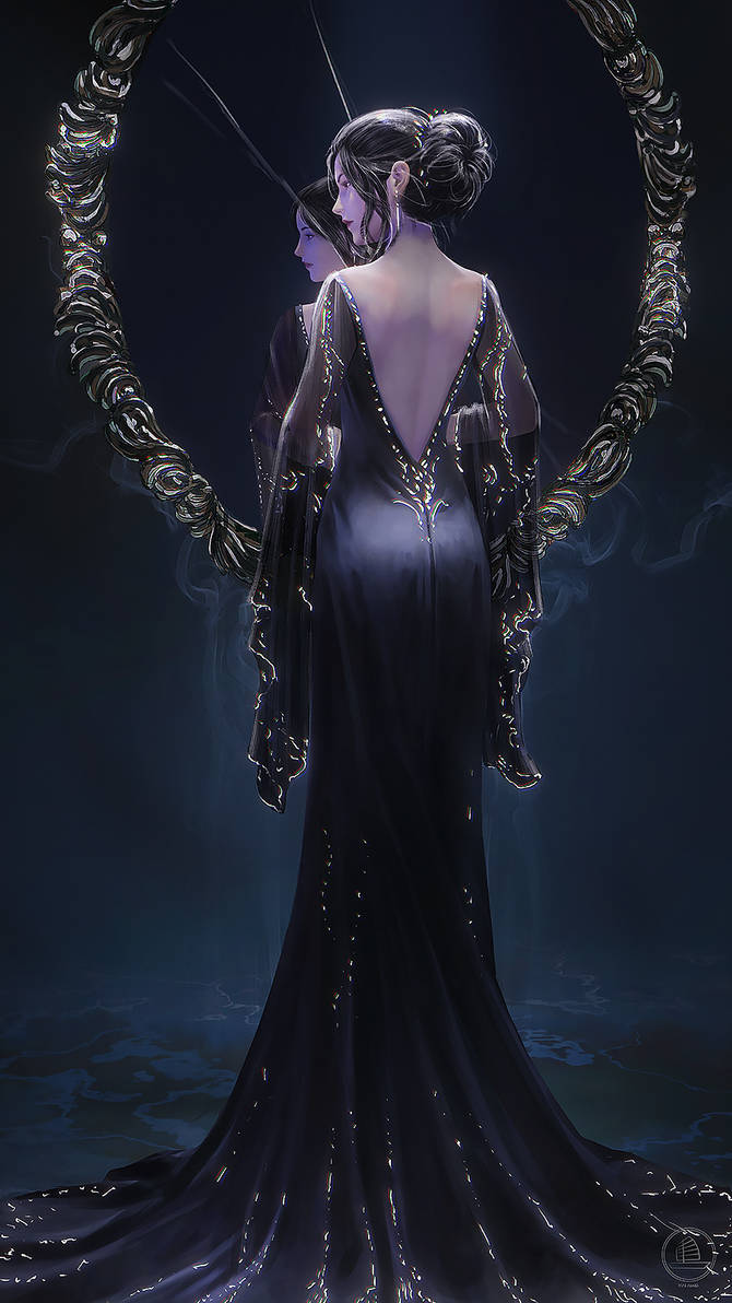 Mirror Mirror - Black Dress by xiaofanchuanart on DeviantArt
