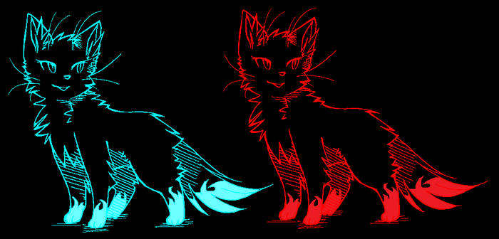 Kind of glowing cat adoptables