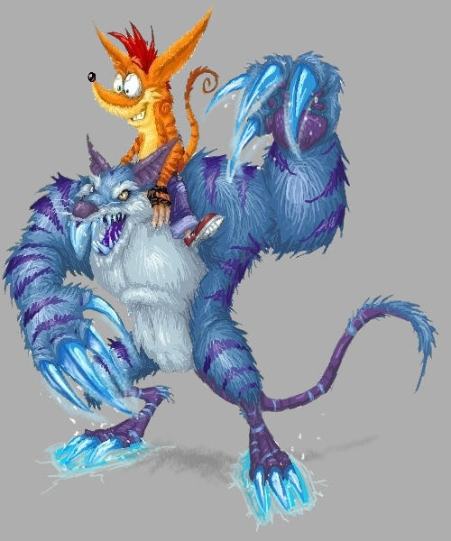 Crash The Blue Rabbit Crash on a ratcicle by NitendoFan92 on DeviantArt