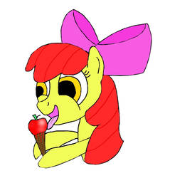 Apple Bloom Eating Ice Cream