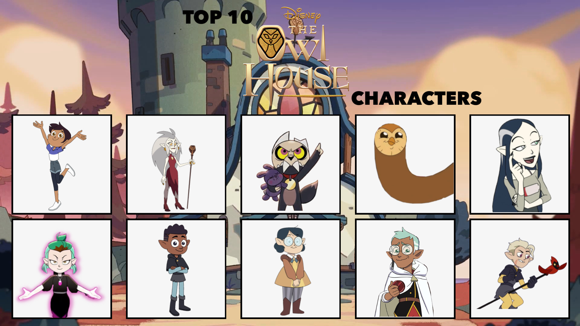 The Owl House Characters Ranked by SecretSong1101 on DeviantArt