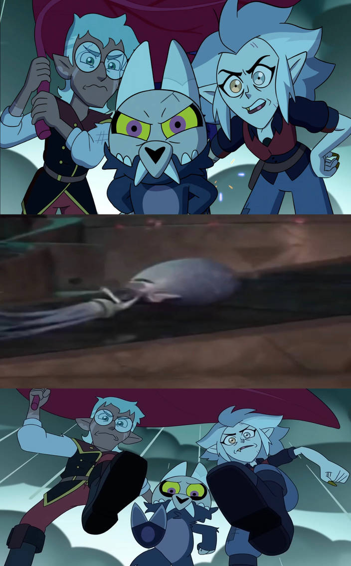 Raine, King, and Eda Stomped on Gallaxhar by Leighanne16 on DeviantArt