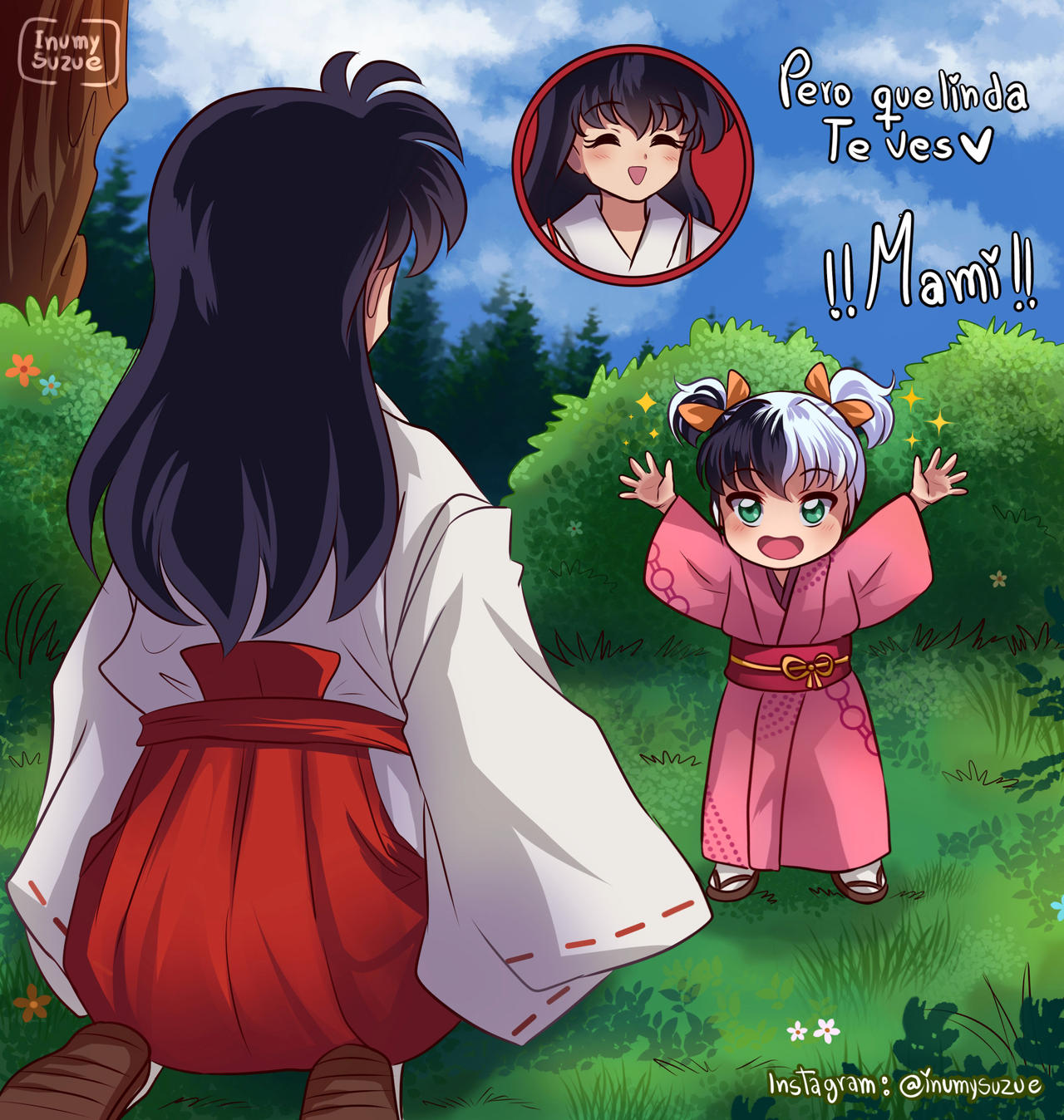 Sesshomaru x Kagome + Baby Multiverse by inumysuzue on DeviantArt