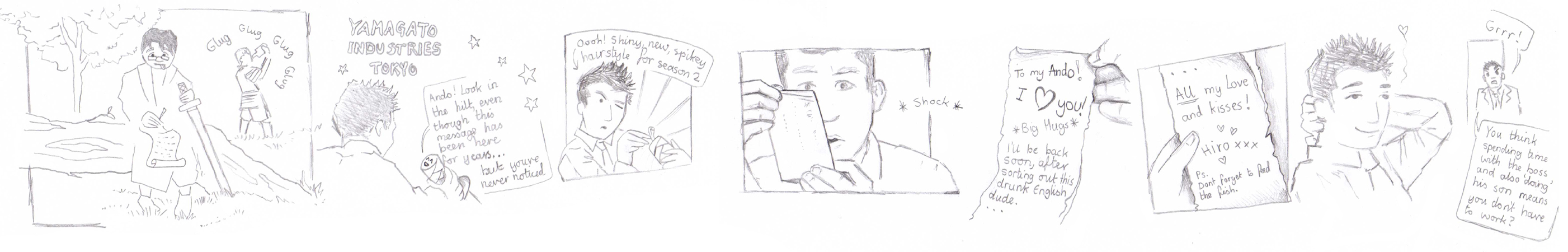 Hiro+Ando LoveNotes comic. BL