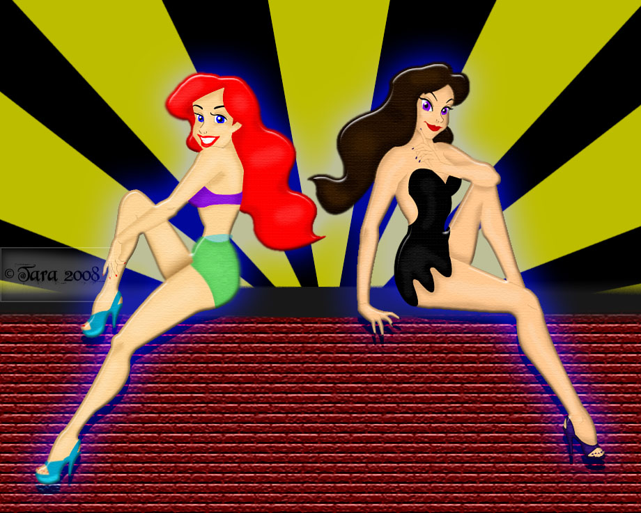 Ariel and Vanessa Pinup