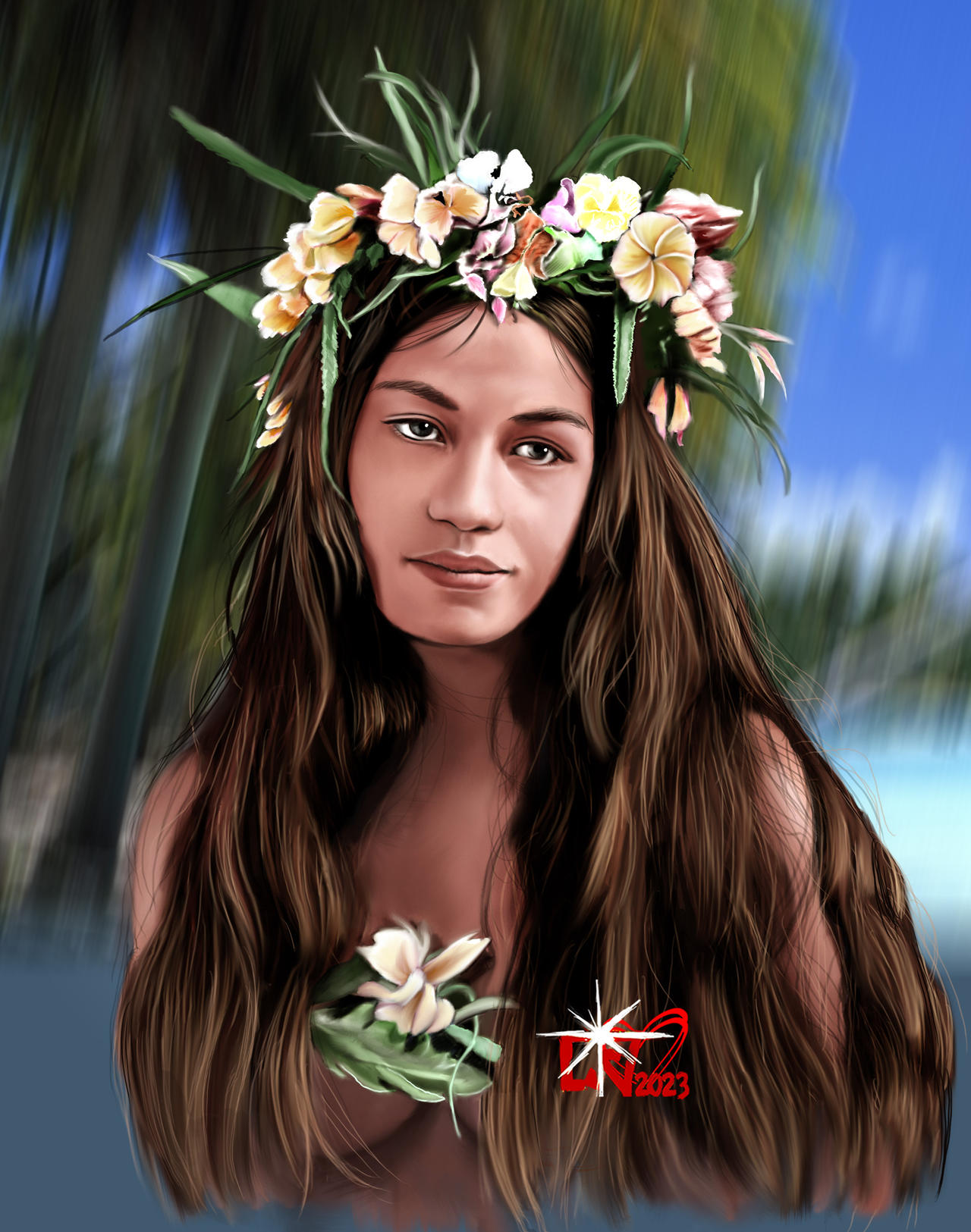 Tahitian vahine - natural beauty by che38 on DeviantArt