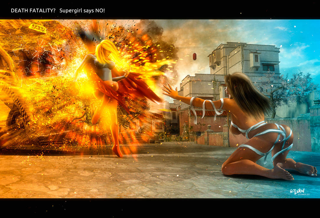 SUPERGIRL SAVES MILEENA by ISIKOL