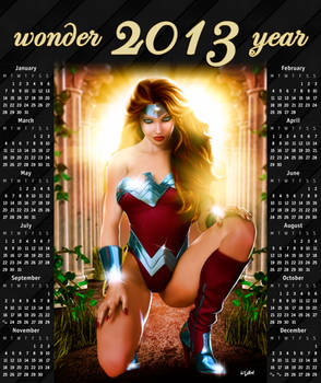 WONDERWOMAN 2013 CALENDAR - A GIFT