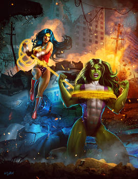 WONDERWOMAN VS SHE-HULK