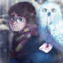 Harry Potter and Hedwig