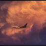 A380 Thai airways at the sunset (DSC03600h)