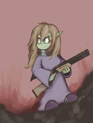 Goblin with a shotgun