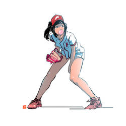 Some Baseball Girl 2 by SteveAhn