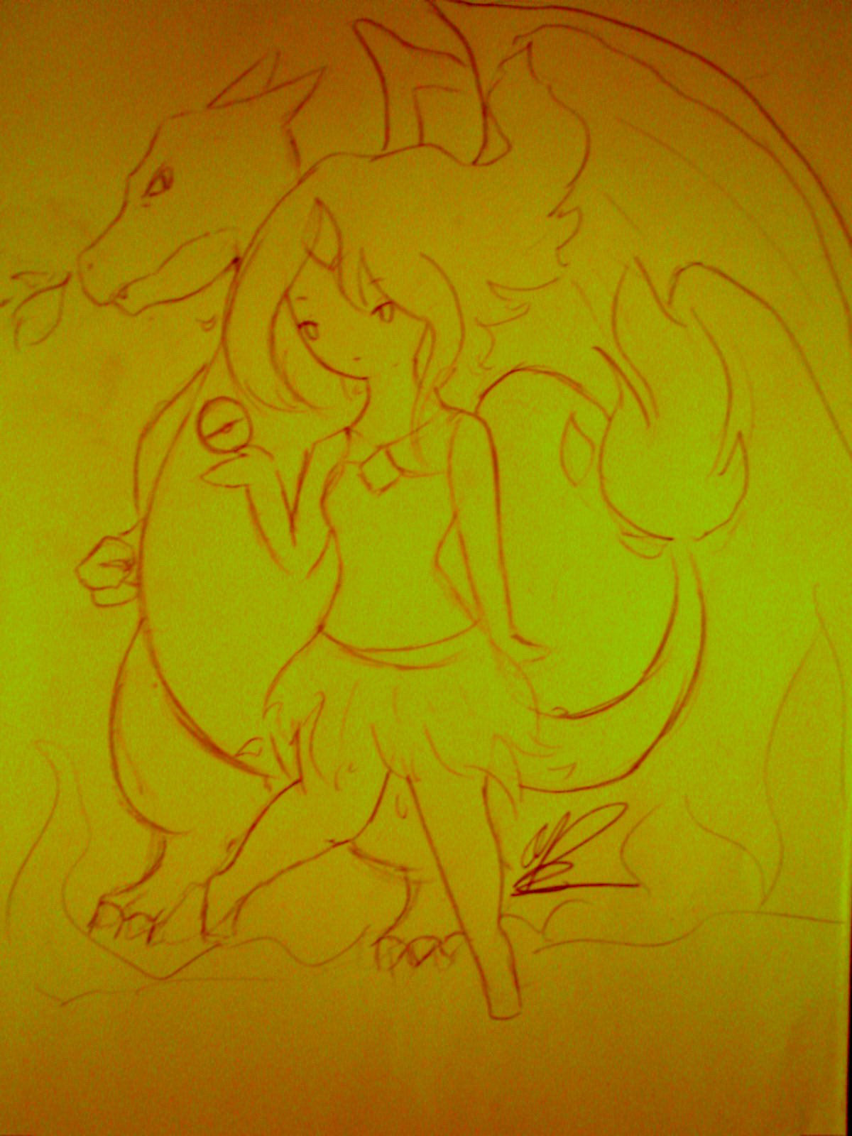 Flame Princess and Charizard