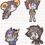 Chibi Aradia Sollux Eridan and Karkat